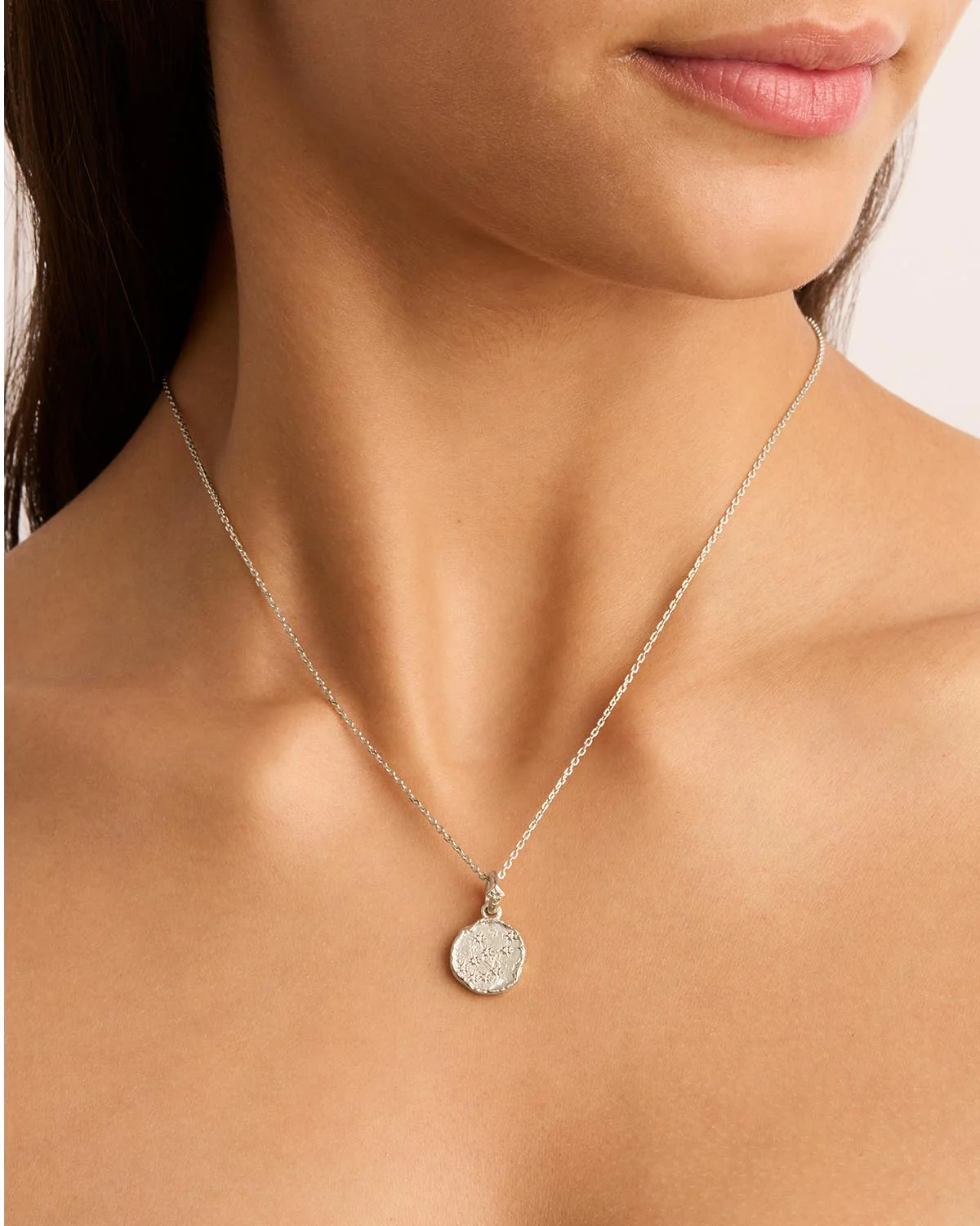 Sterling Silver Cosmic Love Zodiac Annex Link Pendant - Virgo - Image 4