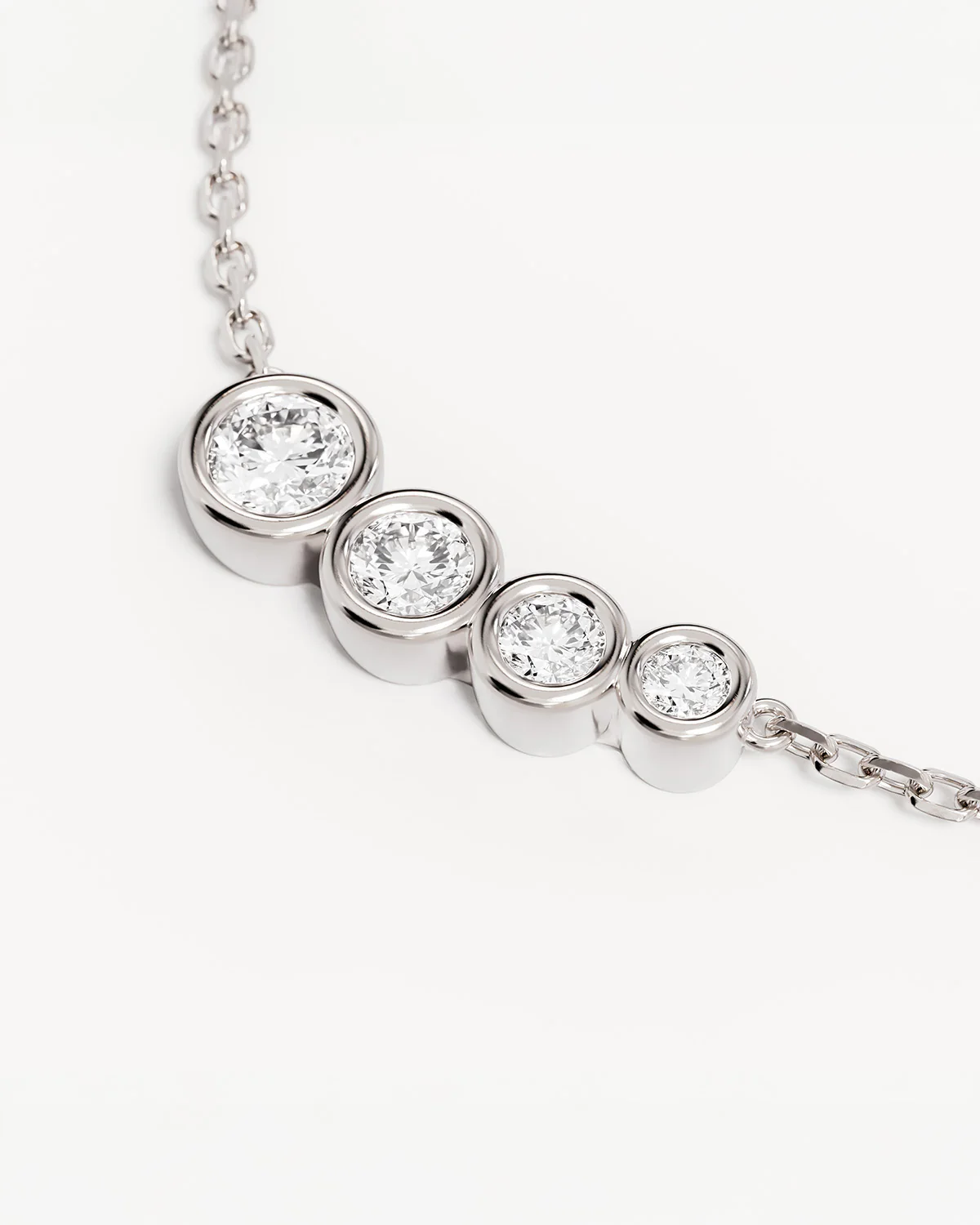 Sterling Silver Crystal Dew Necklace - Image 2