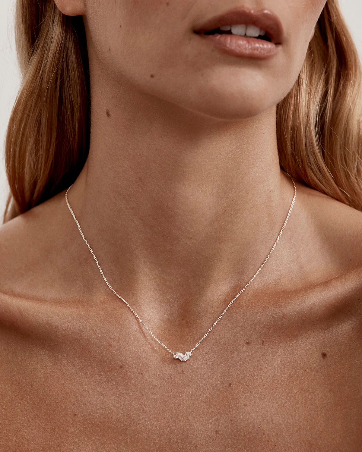 Sterling Silver Crystal Wings Neckace - Image 4