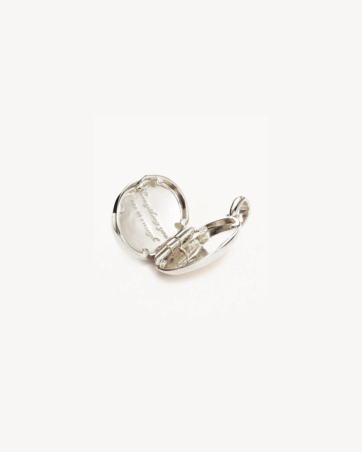 Sterling Silver Everything You Are Is Enough Locket Pendant - Image 3