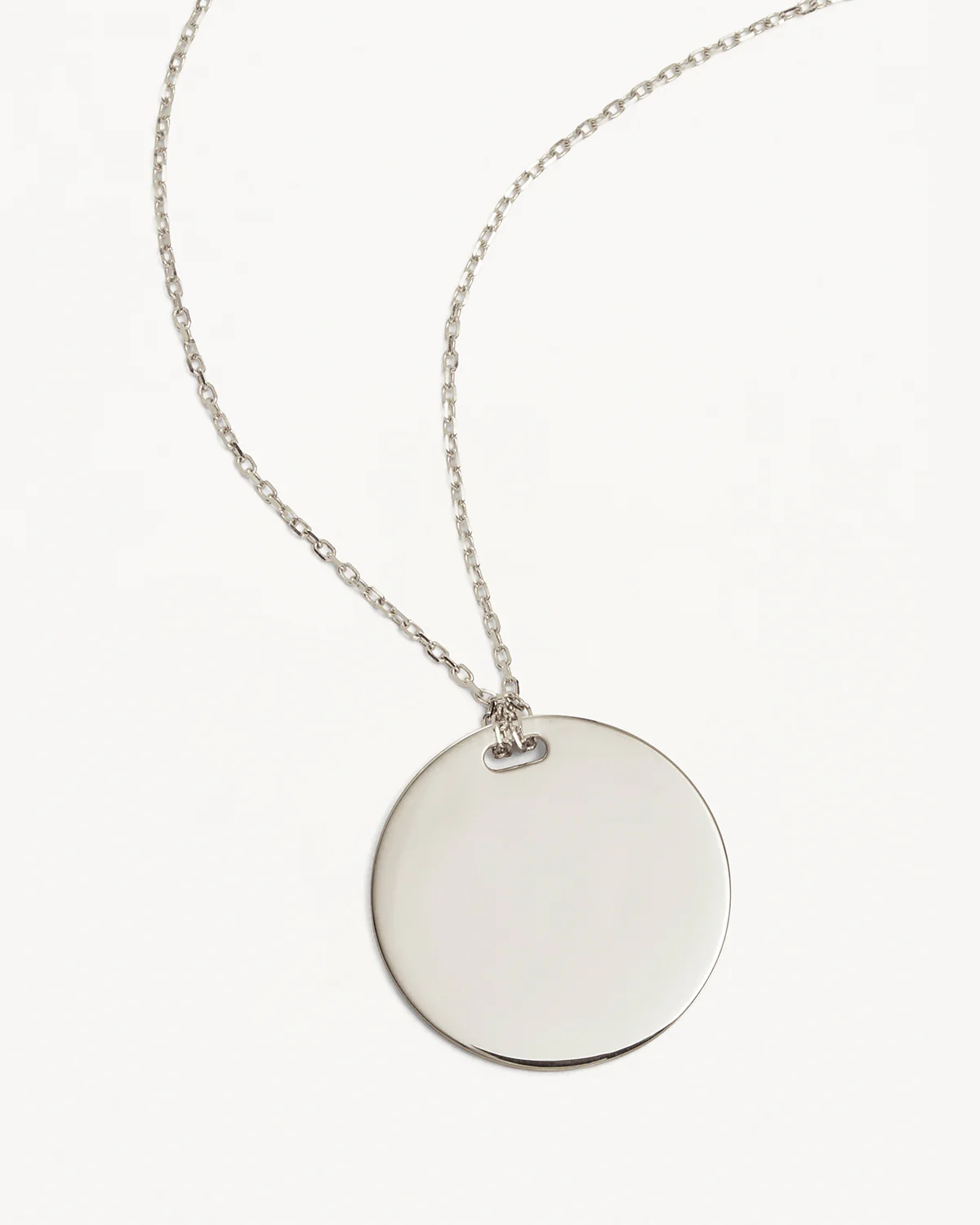 Sterling Silver Forever and Always Engravable Large Necklace - Image 3