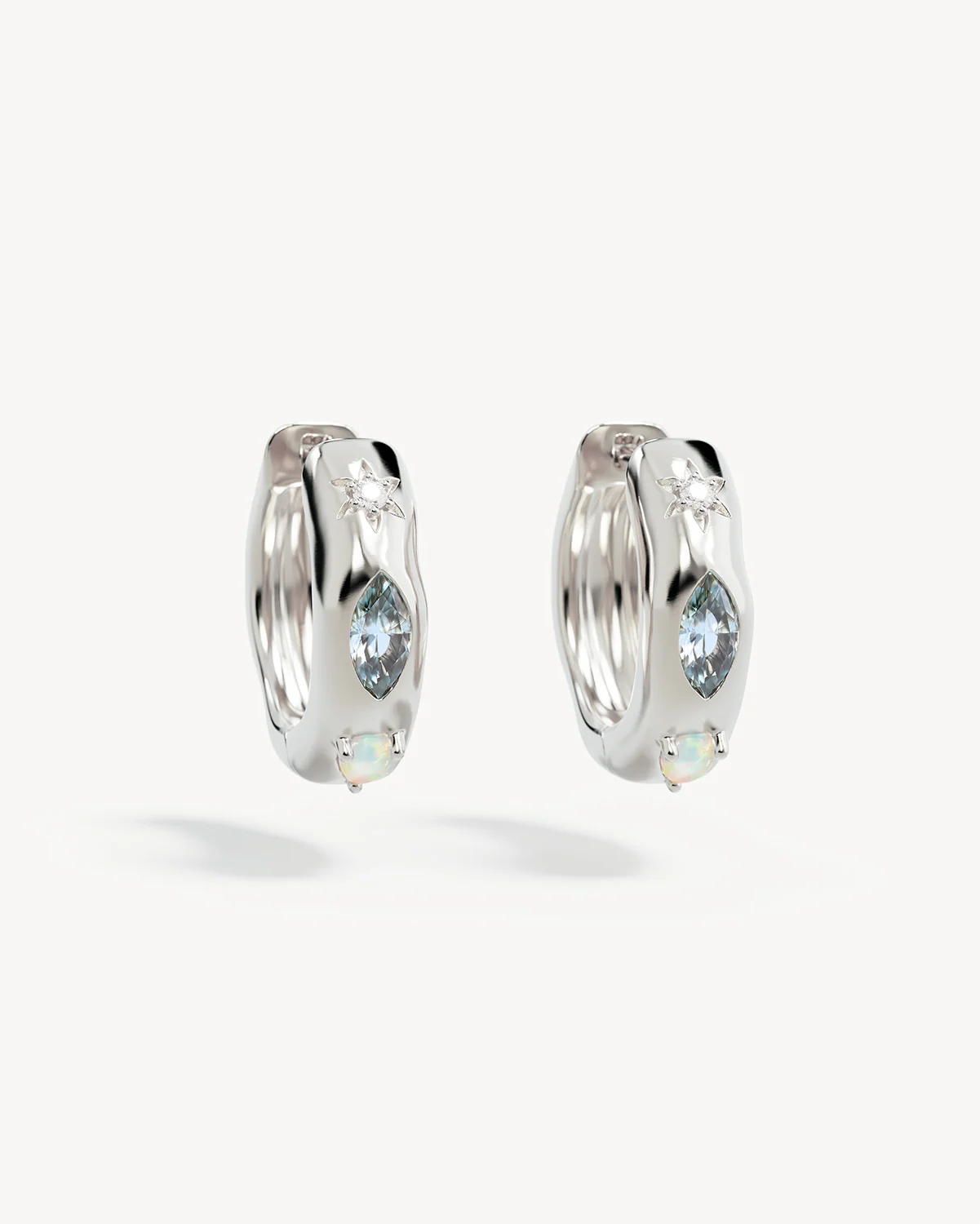 Sterling Silver Hope and Protection Hoops