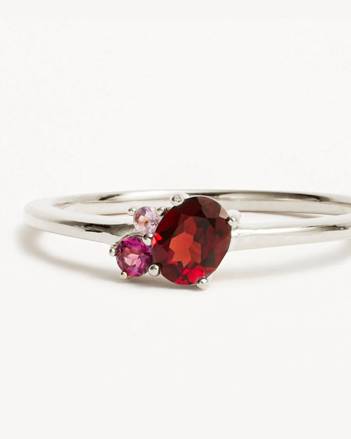 Sterling Silver Kindred Birthstone Ring - January - Image 3