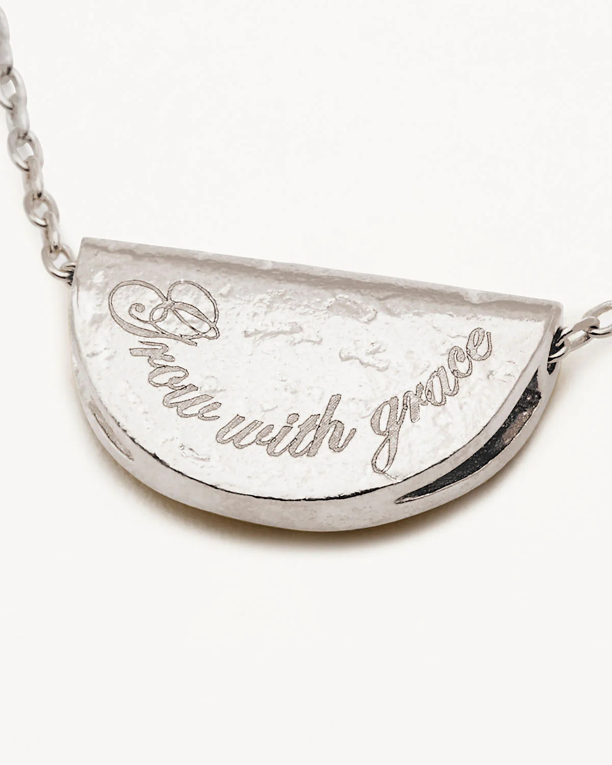 Sterling Silver Lotus Birthstone Necklace - December - Blue Topaz - Image 4