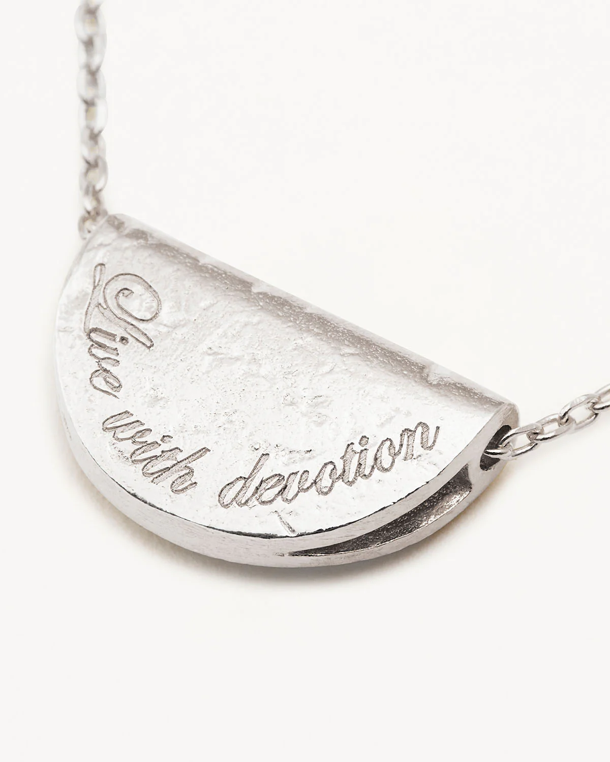 Sterling Silver Lotus Birthstone Necklace - September - Sapphire - Image 4
