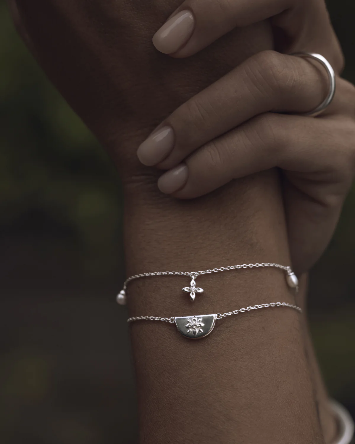 Sterling Silver Lotus Bracelet - Image 6