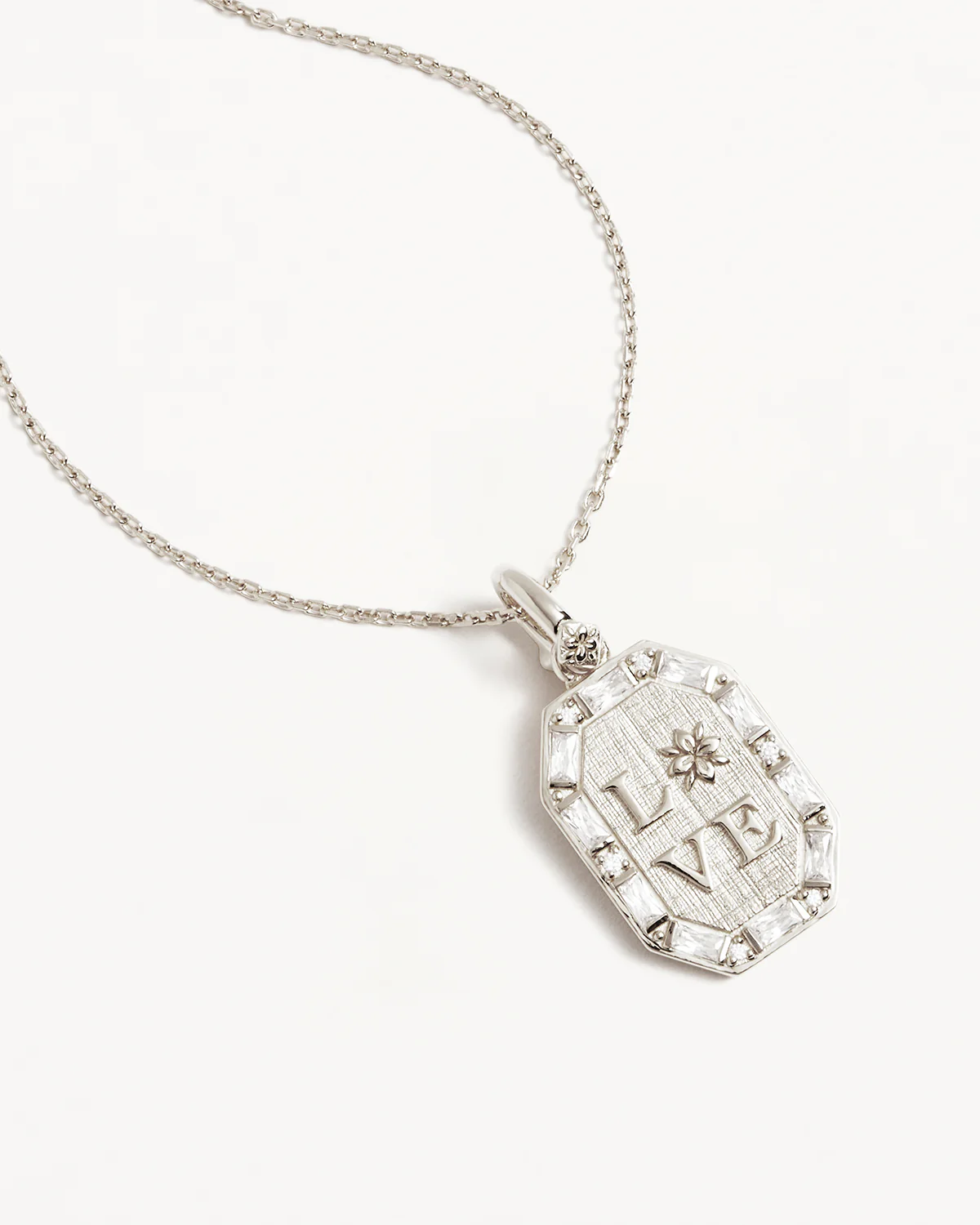 Sterling Silver Love Necklace - Image 3