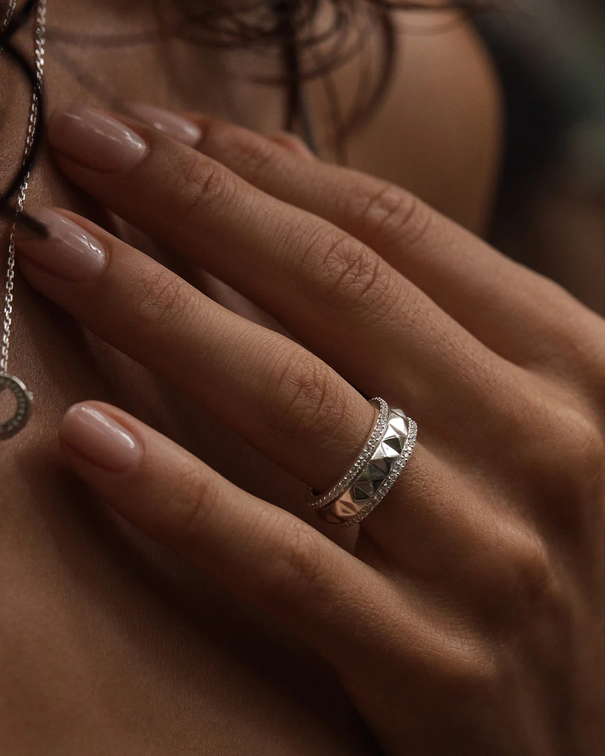 Sterling Silver One Breath at a Time Spinning Meditation Ring - Image 4