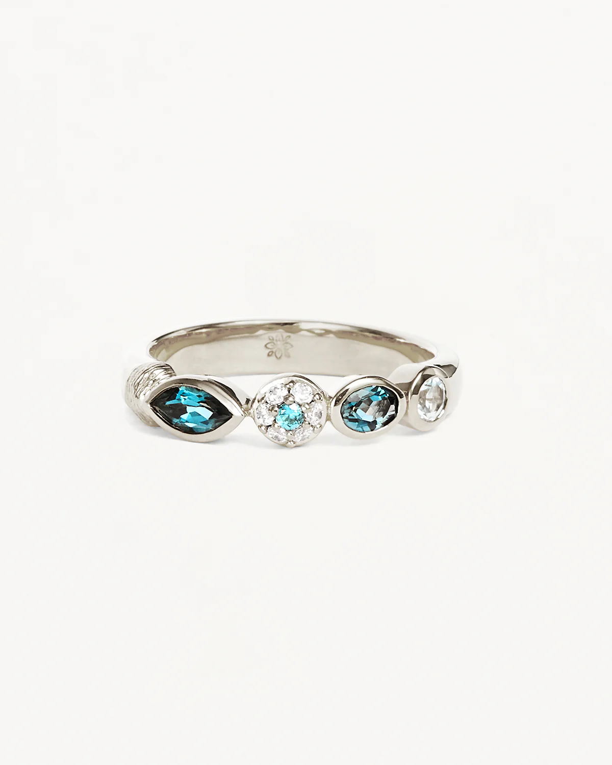 Sterling Silver Protection of Eye Topaz Ring - Image 3