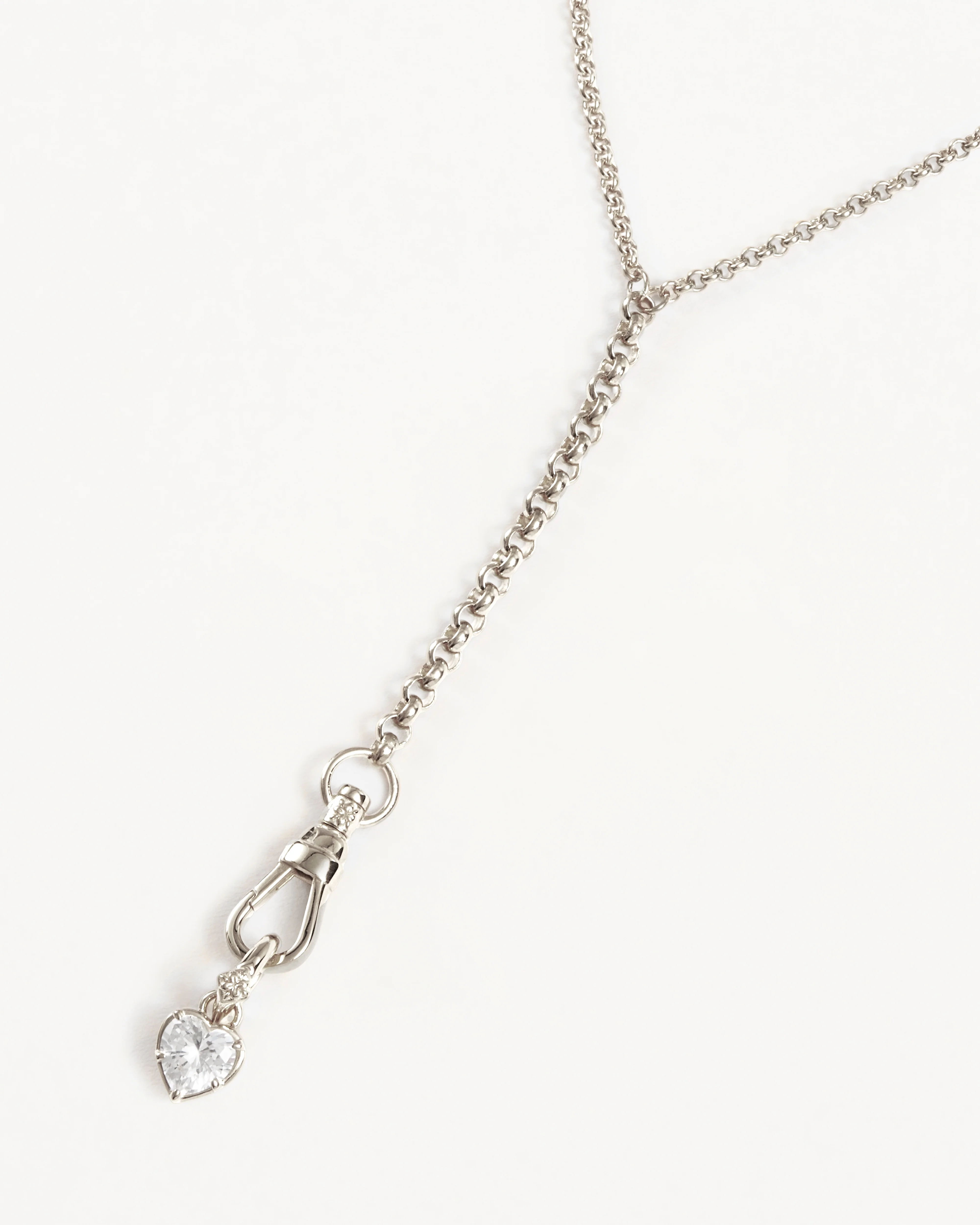 Sterling Silver Radiant Heart Annex Link Pendant - Image 3